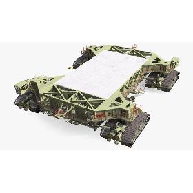 3D Mobile Launcher Platform Crawler Rigged model